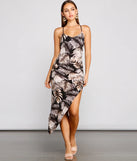 Tropical Dream Asymmetrical Maxi Dress