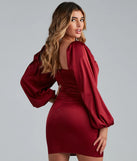 Sweet And Chic Satin Mini Dress