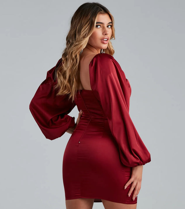 Sweet And Chic Satin Mini Dress | Windsor