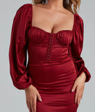 Sweet And Chic Satin Mini Dress