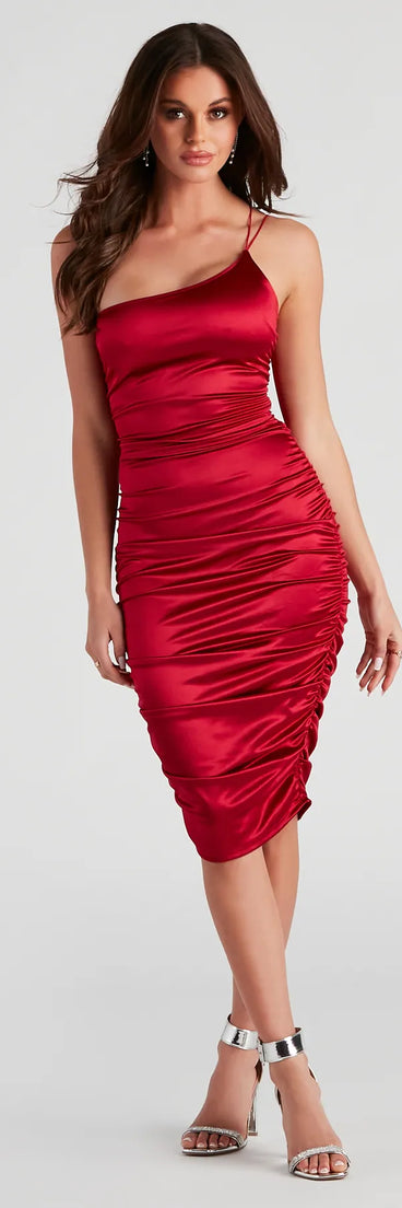 Ready For It Satin Midi Dress