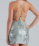 Makin' Magic Damask Sequin Mini Dress