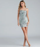 Makin' Magic Damask Sequin Mini Dress