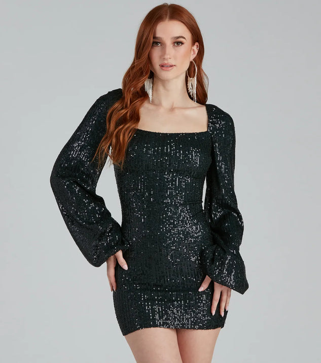 Sparkle Factor Sequin Mini Dress
