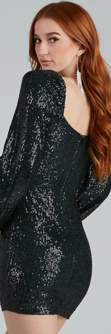 Sparkle Factor Sequin Mini Dress