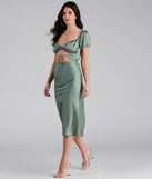 Elevated Beauty Satin Midi Dress