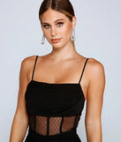 Sheer And Stunning Corset Mini Dress