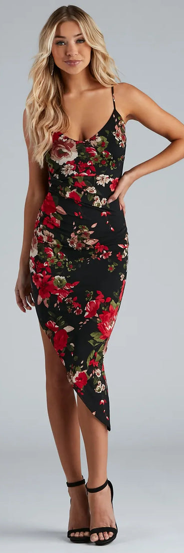 Only You Floral Midi Dress