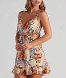 Sunday's Best Floral Cutout Dress
