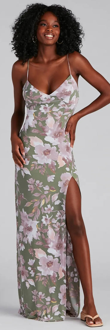 Chasing Sunsets Floral Maxi Dress