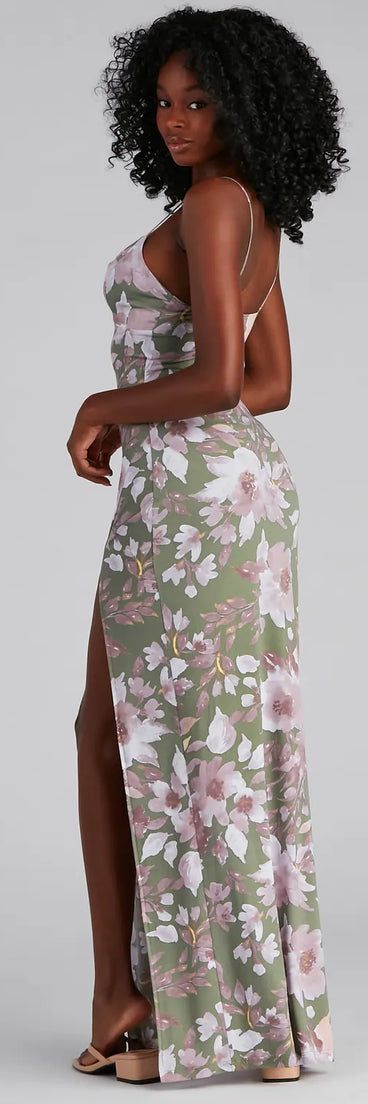 Chasing Sunsets Floral Maxi Dress