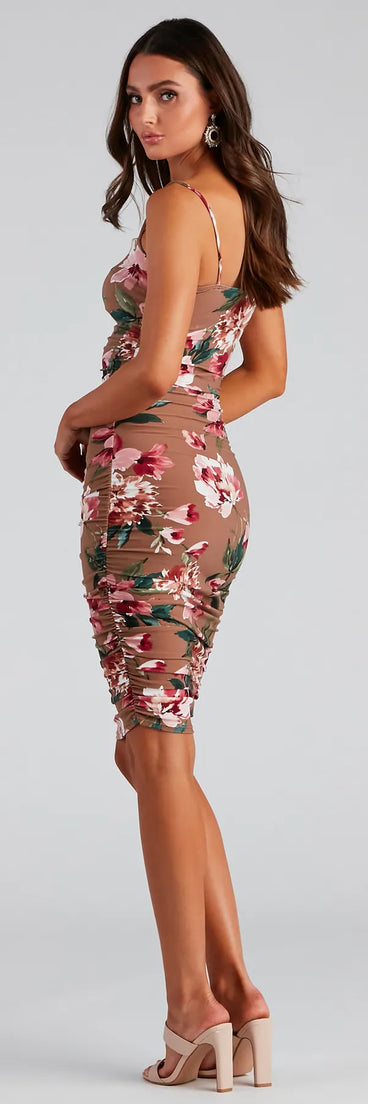 Flourishing Floral Midi Dress