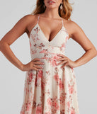 New Love Floral Lace Hi-Low Dress