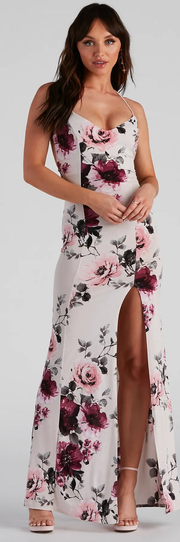 Date Night Chic Floral Maxi Dress