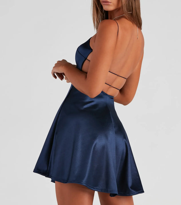 CITYSHOP HEAVY SATIN MINI DRESS サイズ36 CITYSHOP HEAVY SATIN MINI DRESS サイズ36