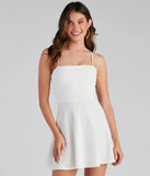 Pretty In Lace Crepe Skater Dress