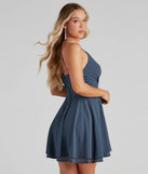 Flutter Away Layered Skater Dress