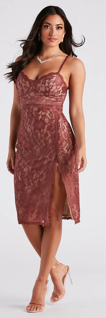 Lovestruck Lace Midi Dress