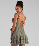 Too Sweet Floral Ruffled Skater Dress