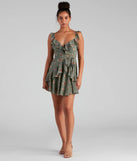 Too Sweet Floral Ruffled Skater Dress