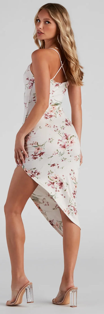 Natural Growth Floral Midi Dress