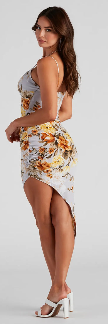 Floral Finds V-Neck Midi Dress