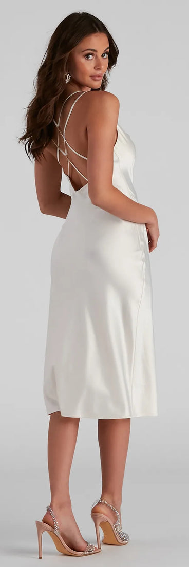 Simple Sleek Silhouette Midi Dress