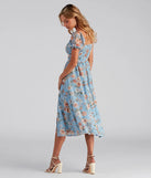 Life's A Breeze Floral Cutout Midi Dress