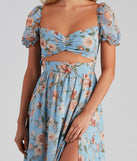 Life's A Breeze Floral Cutout Midi Dress