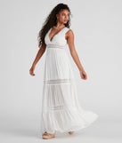 Summer Frolic Crochet Maxi Dress