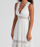 Summer Frolic Crochet Maxi Dress