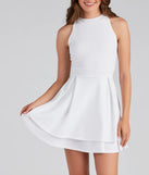 Classic Beauty Layered Skater Dress
