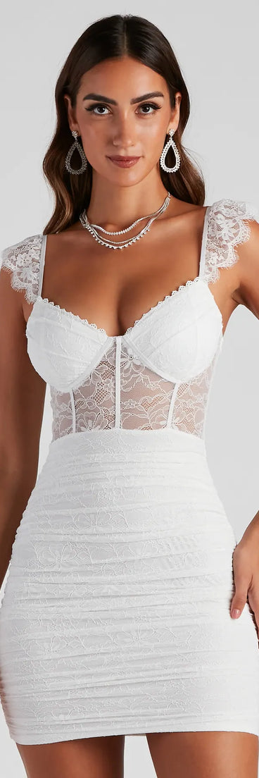 Gorgeous Lacy Vibes Mini Dress