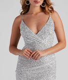 Party Starter Sequin Wrap Dress