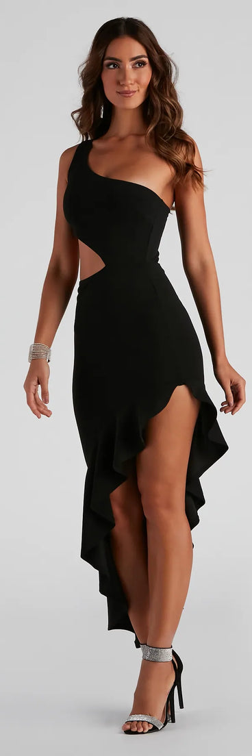 Here To Party Ruffled Midi Dress