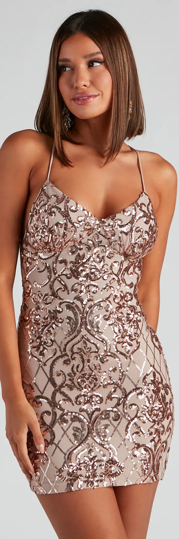 Stunning Shimmer Sequin Mini Dress | Windsor Stunning Shimmer Sequin Mini Dress | Windsor