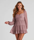Effortless Muse Chiffon Skater Dress