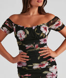 Sunset Date Floral Mini Dress