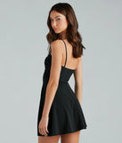 Bright Night Glitter Skater Party Dress