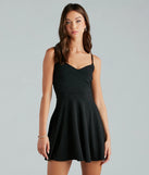 Bright Night Glitter Skater Party Dress