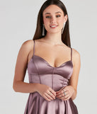 Flirty Feels Satin Skater Dress