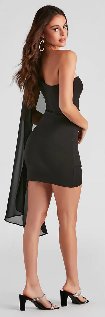 Dramatic Flair One Shoulder Dress