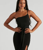 Revamp your 2025 wardrobe with this chic addition, the Major Charm Crepe One Shoulder Dress in black, perfect for elevating your style in the new year.