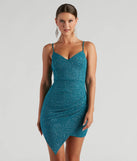 Glimmer Girl Glitter Knit Mini Dress