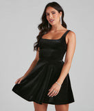 Glitter Magic Velvet Skater Dress