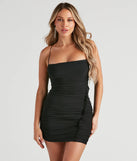 Main Event Mesh Square Neck Dress