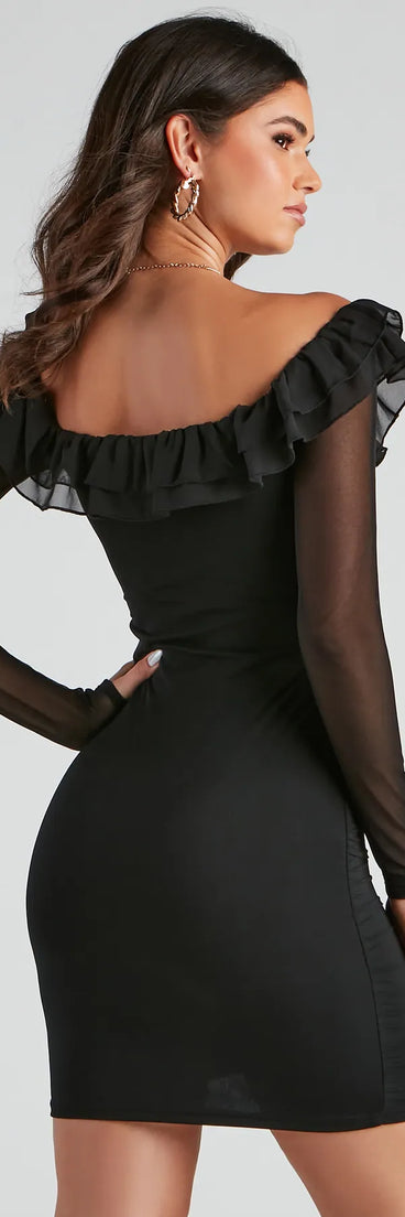 Drinks With The Girls Mesh Mini Dress