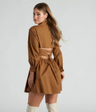 Fall Ritual Poplin Shirt Dress