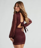 New Romantics Lace Mock Neck Dress
