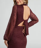 New Romantics Lace Mock Neck Dress